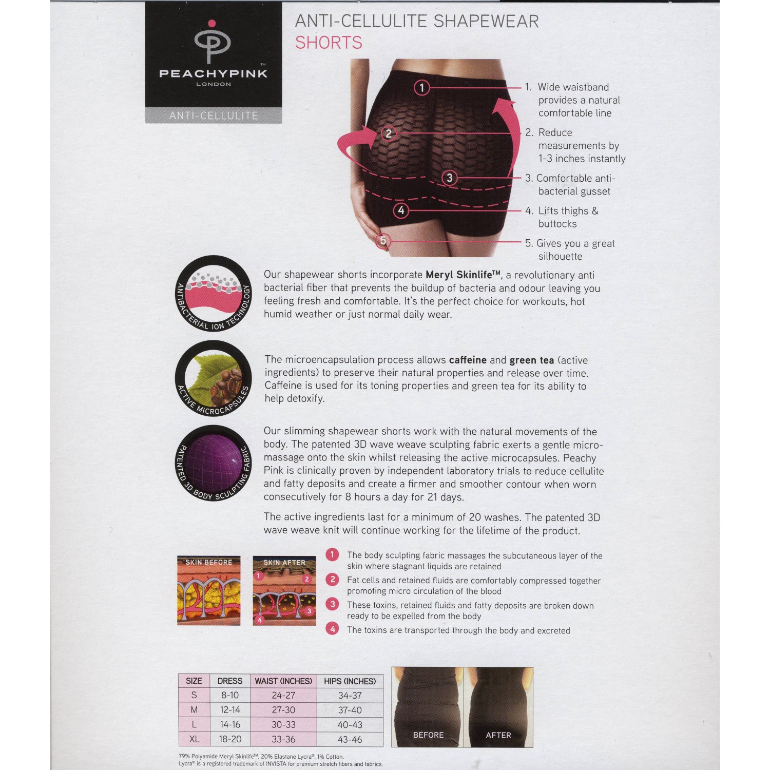 Rubberfashion Shapeware Shorts - Bauchweg Miederhose stark formend - Anti Cellulite Shaping Unterwäsche Frauen - Damen